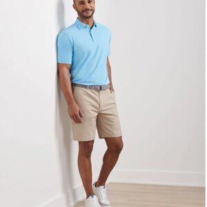 PETER MILLAR SALEM PERFORMANCE SHORTS KHAKI SIZE 38 MEOEB82 9"